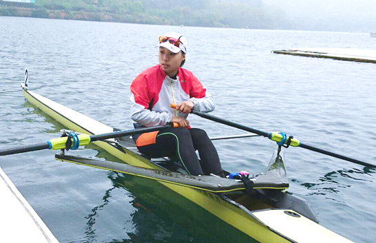 大原里奈選手の様子