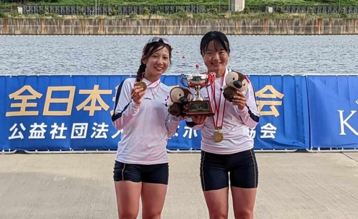 第100回全日本選手権大会 女子軽量級ダブルスカル 優勝(大会の様子)
