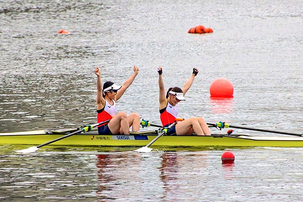 第100回全日本選手権大会 女子軽量級ダブルスカル 優勝(大会の様子)