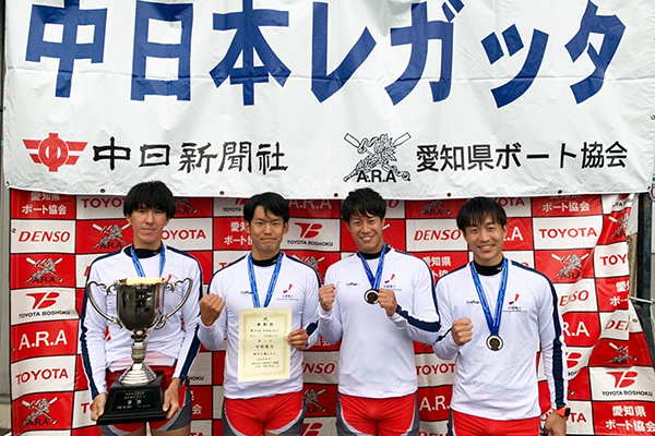 第67回中日本レガッタ 男女5種目で優勝(大会の様子)