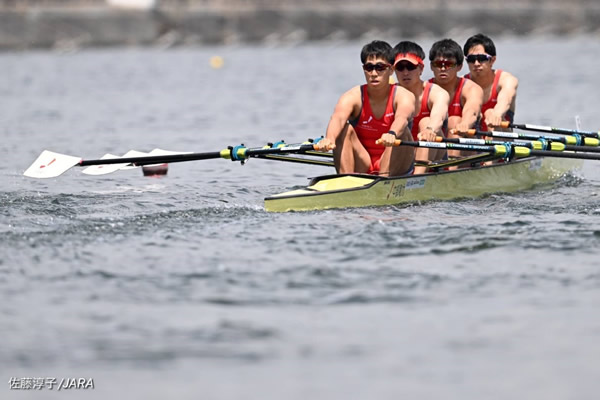 男子クォドルプル（S駒井　3林　2永冶　B安藤）7位～12位決定戦