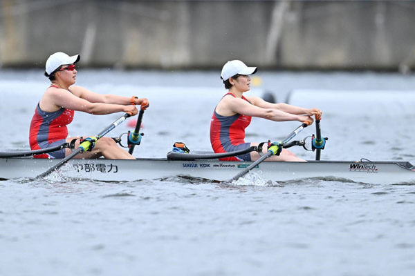 女子ダブルスカル（S柴田　B日比野）13位～17位決定戦