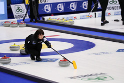 世界カーリング選手権大会の様子